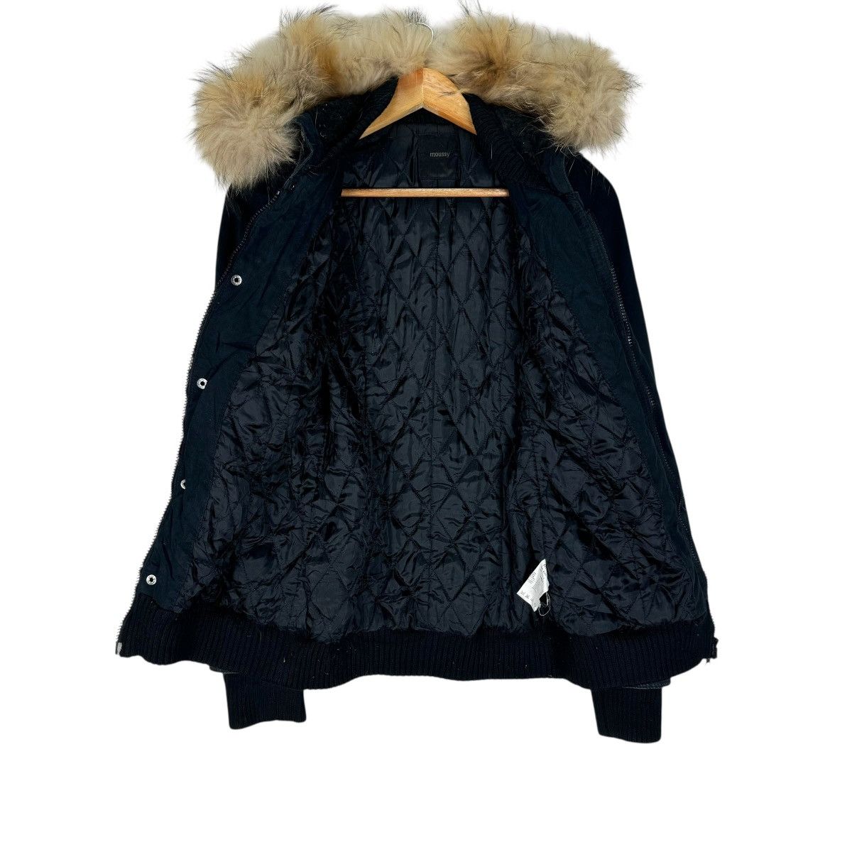 ☀️MOUSSY FUR HOODIE MULTI ZIPPER JACKET