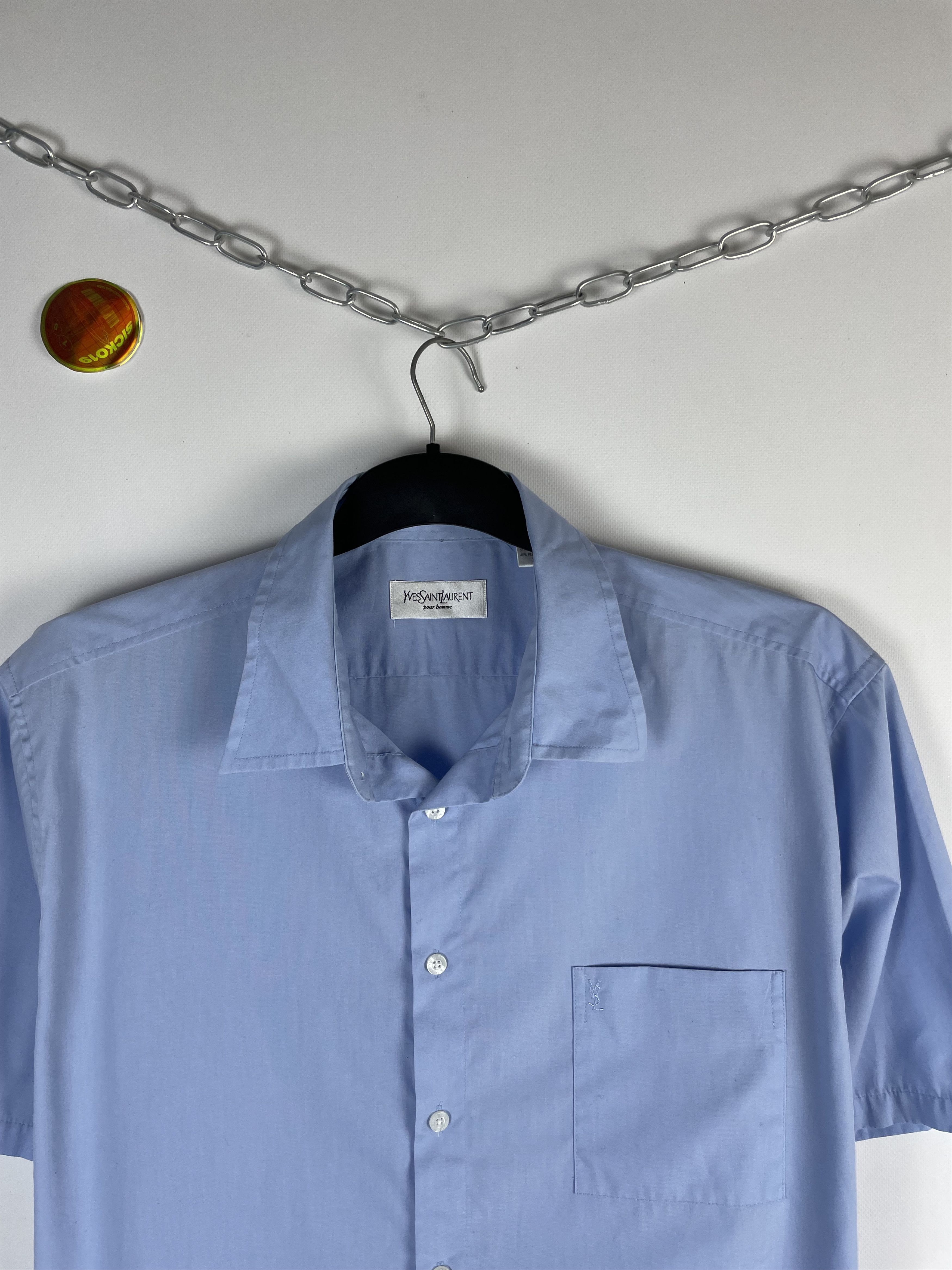 Vintage × Yves Saint Laurent Vintage Yves Saint Laurent Ysl Pour Homme Shirt Size US XL / EU 56 / 4 - 3 Thumbnail