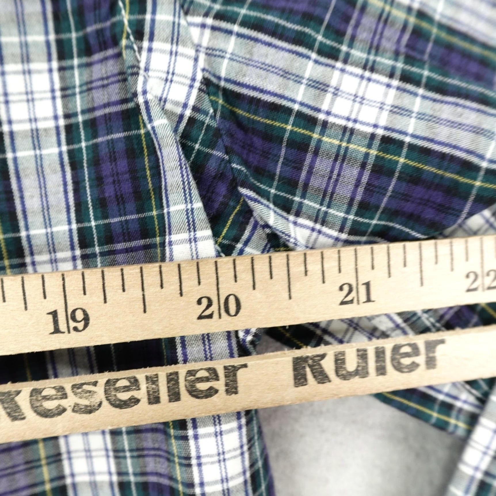 J.Crew J.CREW Shirt Mens Medium Blue Green Gray Plaid Twill Slim Fit Long Sleeve Button-Down Casual Workwear Size US M / EU 48-50 / 2 - 6 Thumbnail