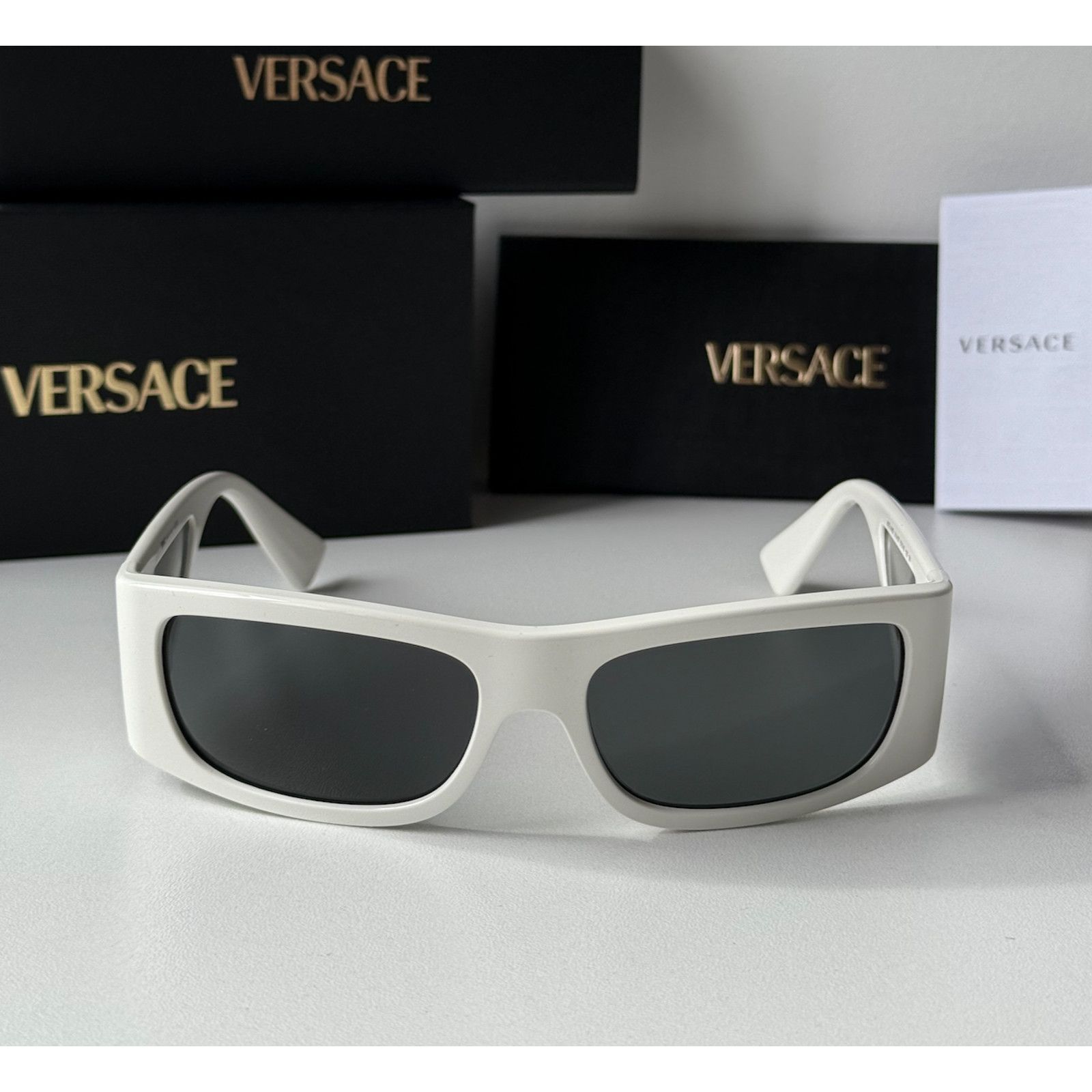 Versace NEW Versace VE4482 White Shielded Sunglasses Size ONE SIZE - 5 Thumbnail