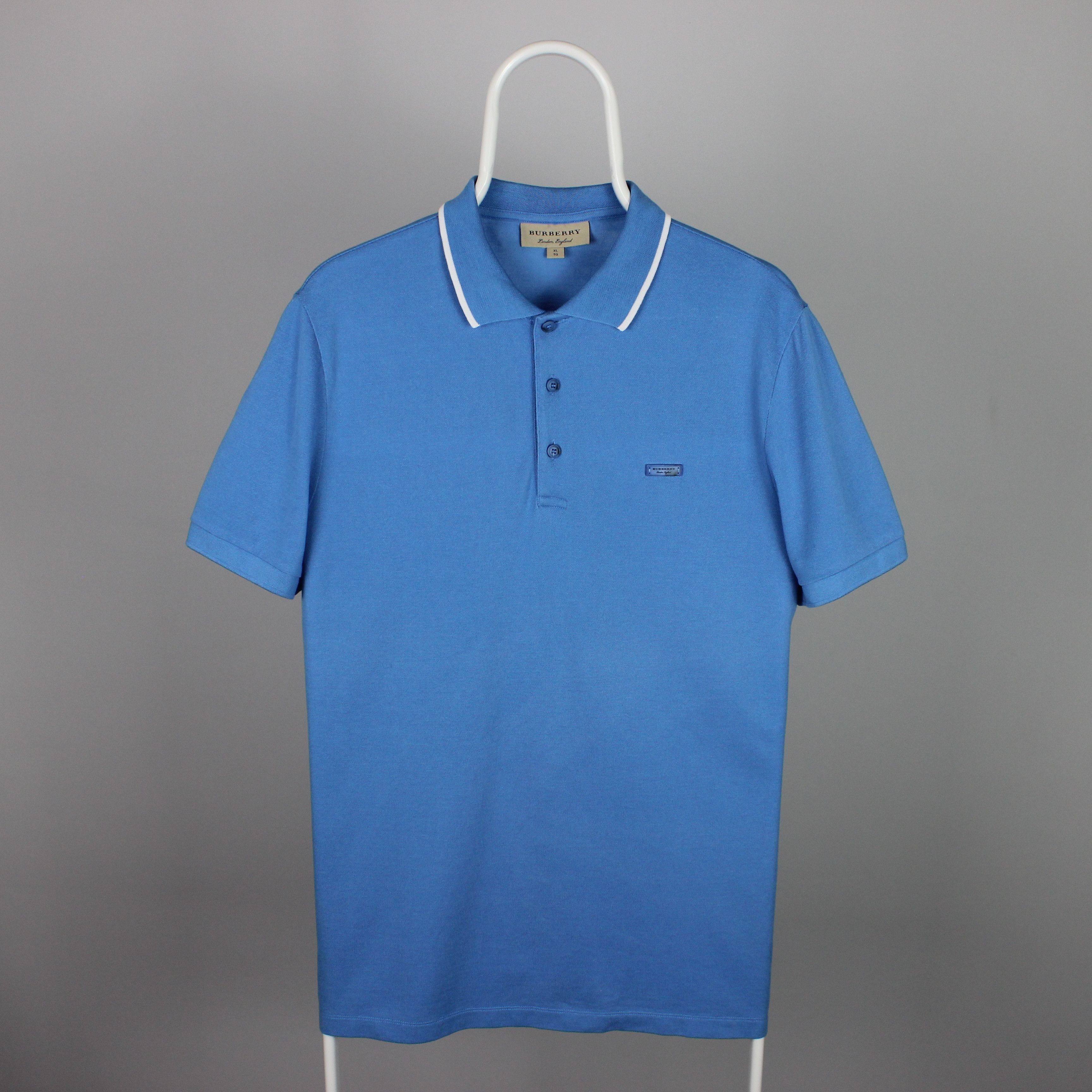 Burberry Burberry polo shirt men cotton blue L XL Size US XL / EU 56 / 4 - 5 Thumbnail