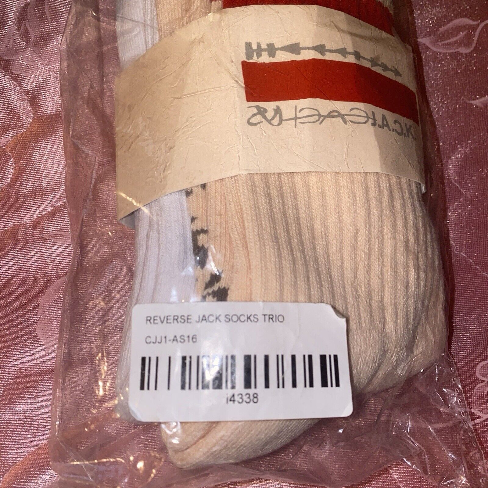 Cactus Plant Flea Market × Travis Scott Travis Scott Cactus Jack Reverse Jack Trio Socks New Size ONE SIZE - 5 Thumbnail