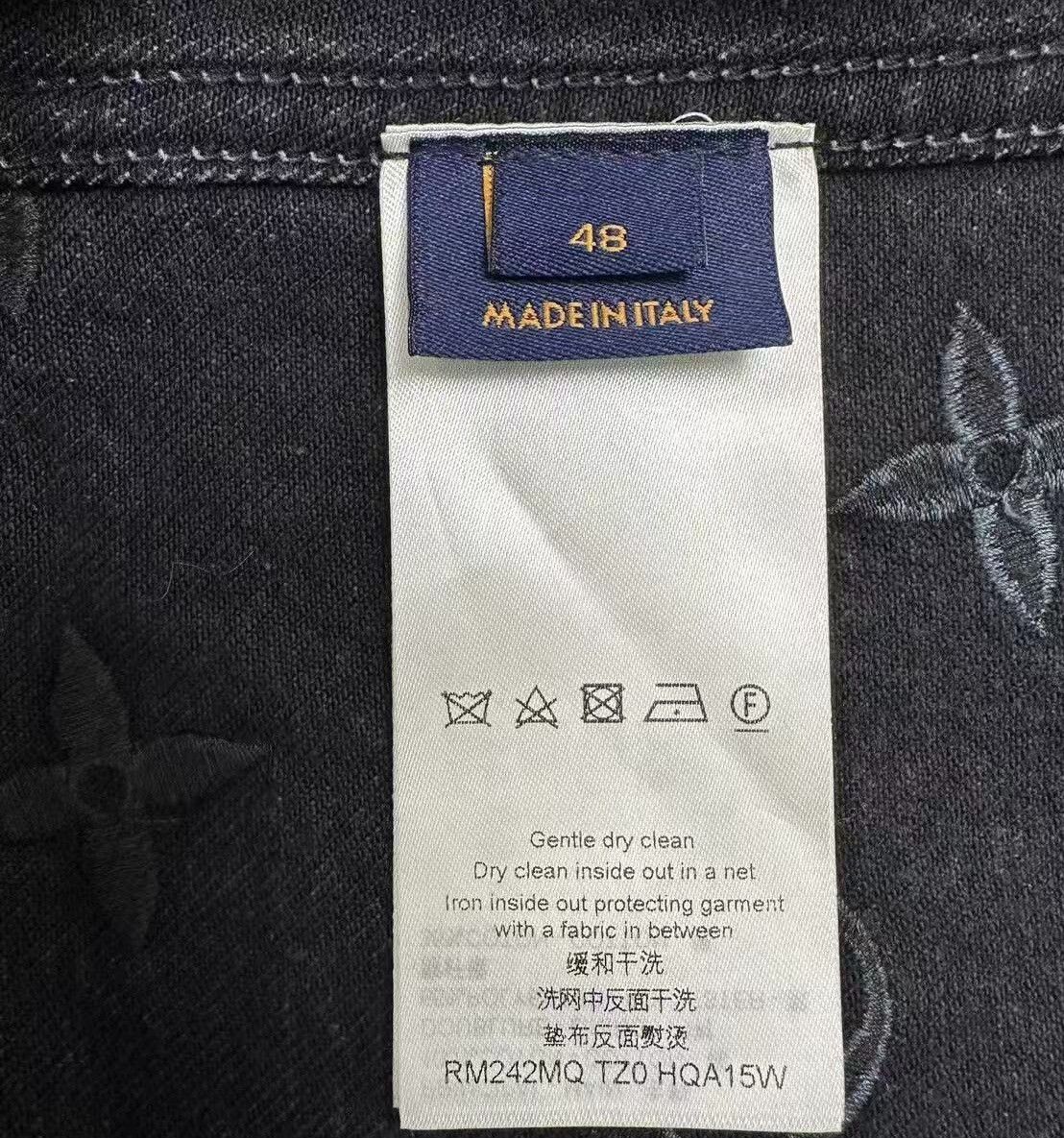 Louis Vuitton Louis Vuitton 48 Gradient Denim Jacket Embroidered Monogram Size US M / EU 48-50 / 2 - 7 Thumbnail