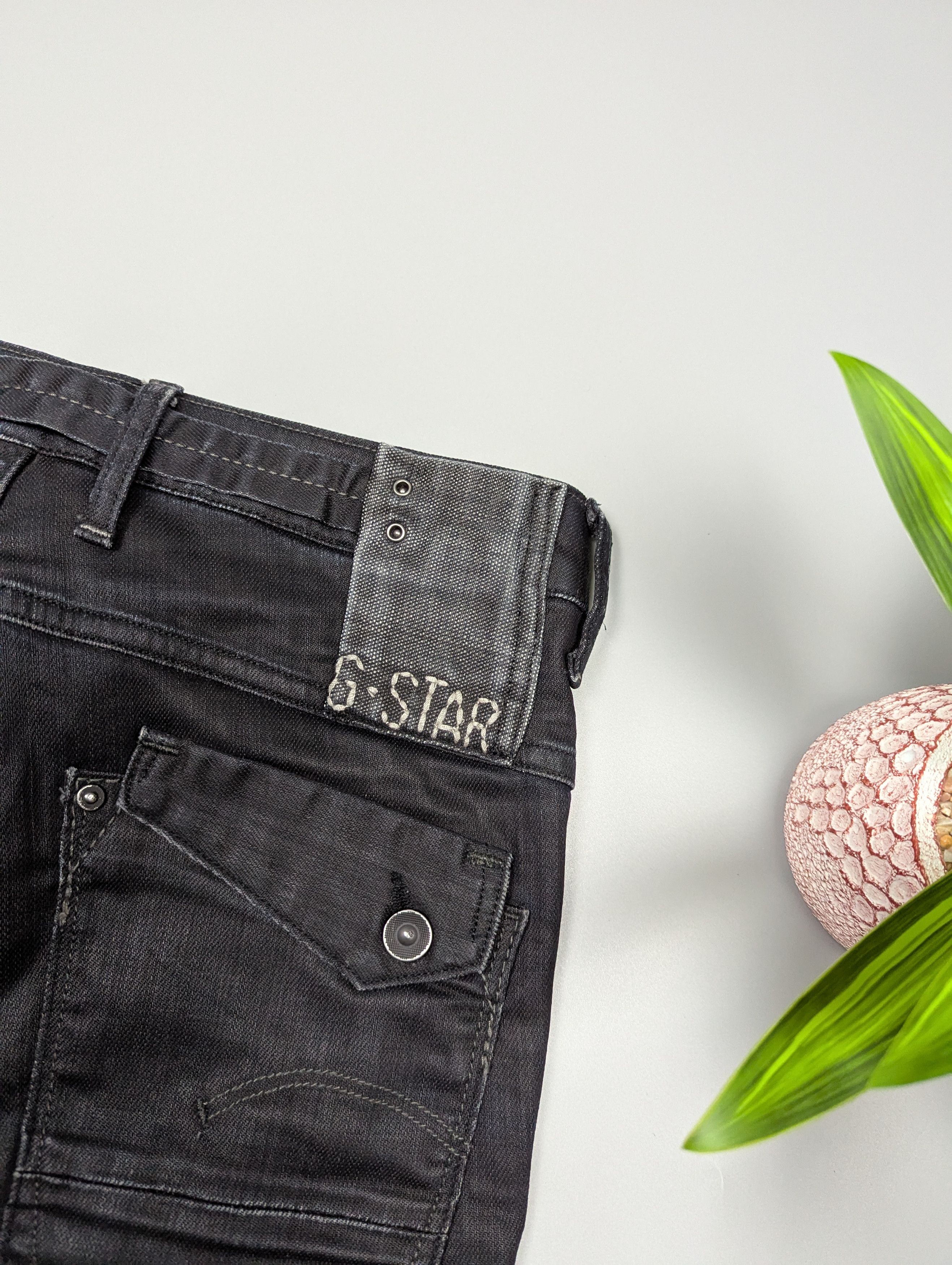 G-Star × Vintage G-Star RAW Women's Center Loose Tapered Distressed Jeans Size 29" - 13 Thumbnail