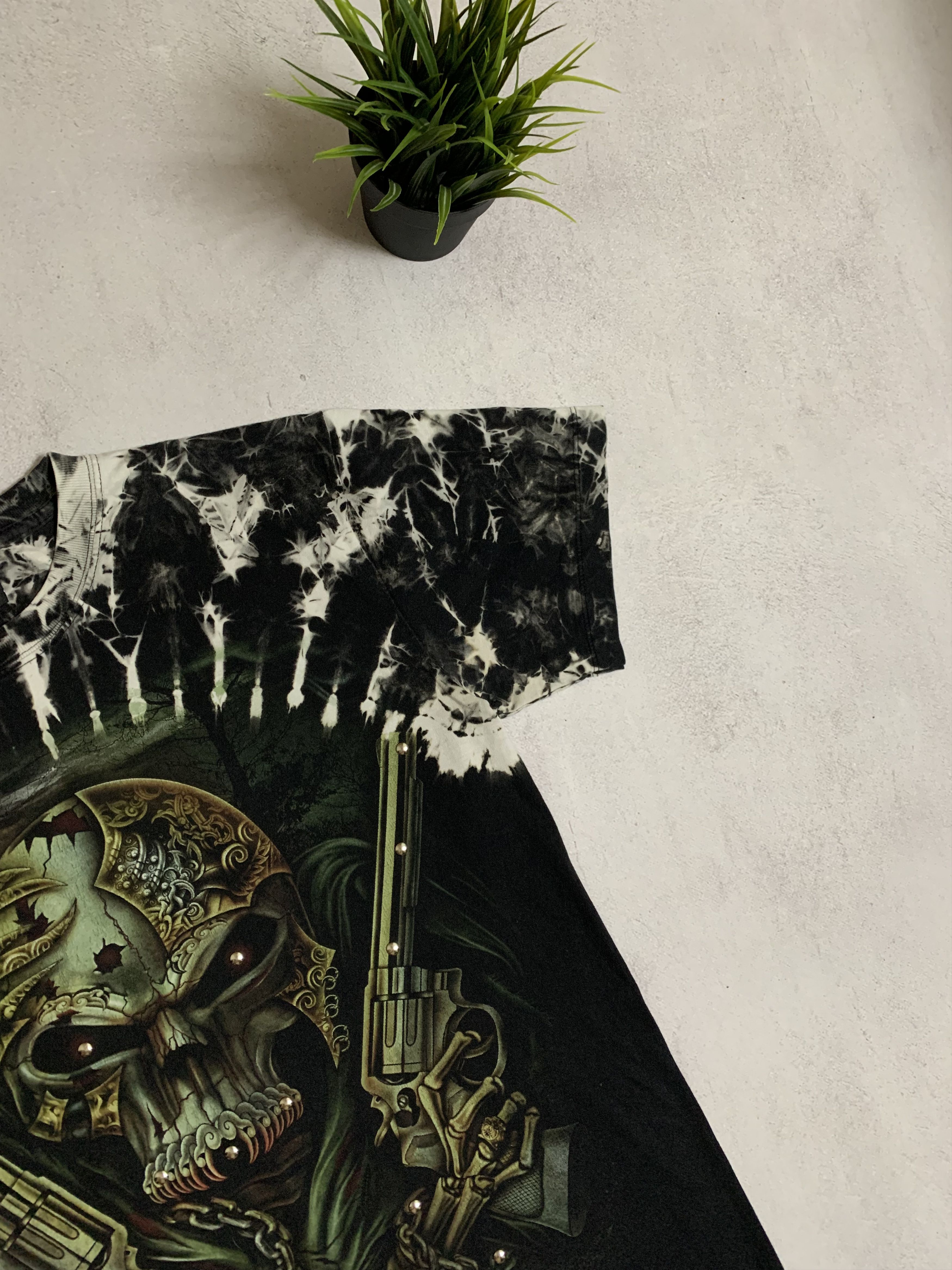 Band Tees × Vintage Vintage Skull Gans T Shirt Tee Baggy Metal Crazy Y2K 90s Size US M / EU 48-50 / 2 - 5 Thumbnail
