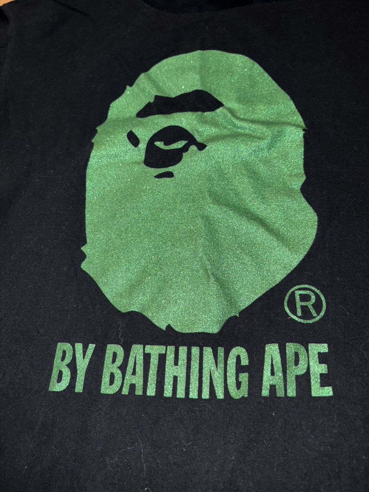 Bape green glitter Bape tee Size US XL / EU 56 / 4 - 2 Thumbnail