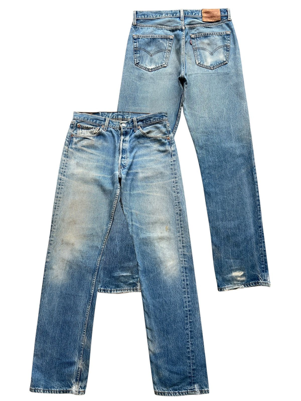 Levi's Vintage Levis 501 Distressed Denim Jeans 33x33 Size US 33 - 1 Thumbnail