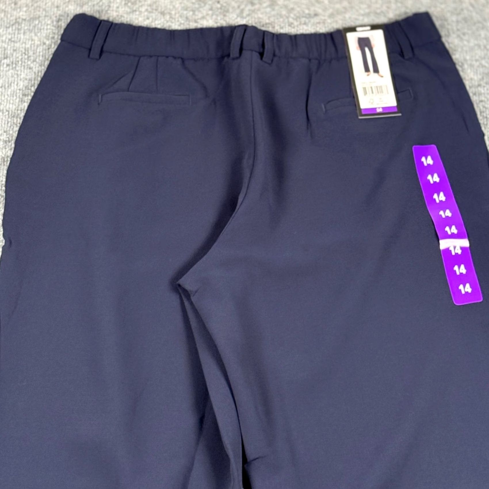 DKNY DKNY Women 14 Navy Blue Wide-Leg Dress Pants Career Workwear Office NWT Size 36" / US 14 / IT 50 - 6 Thumbnail