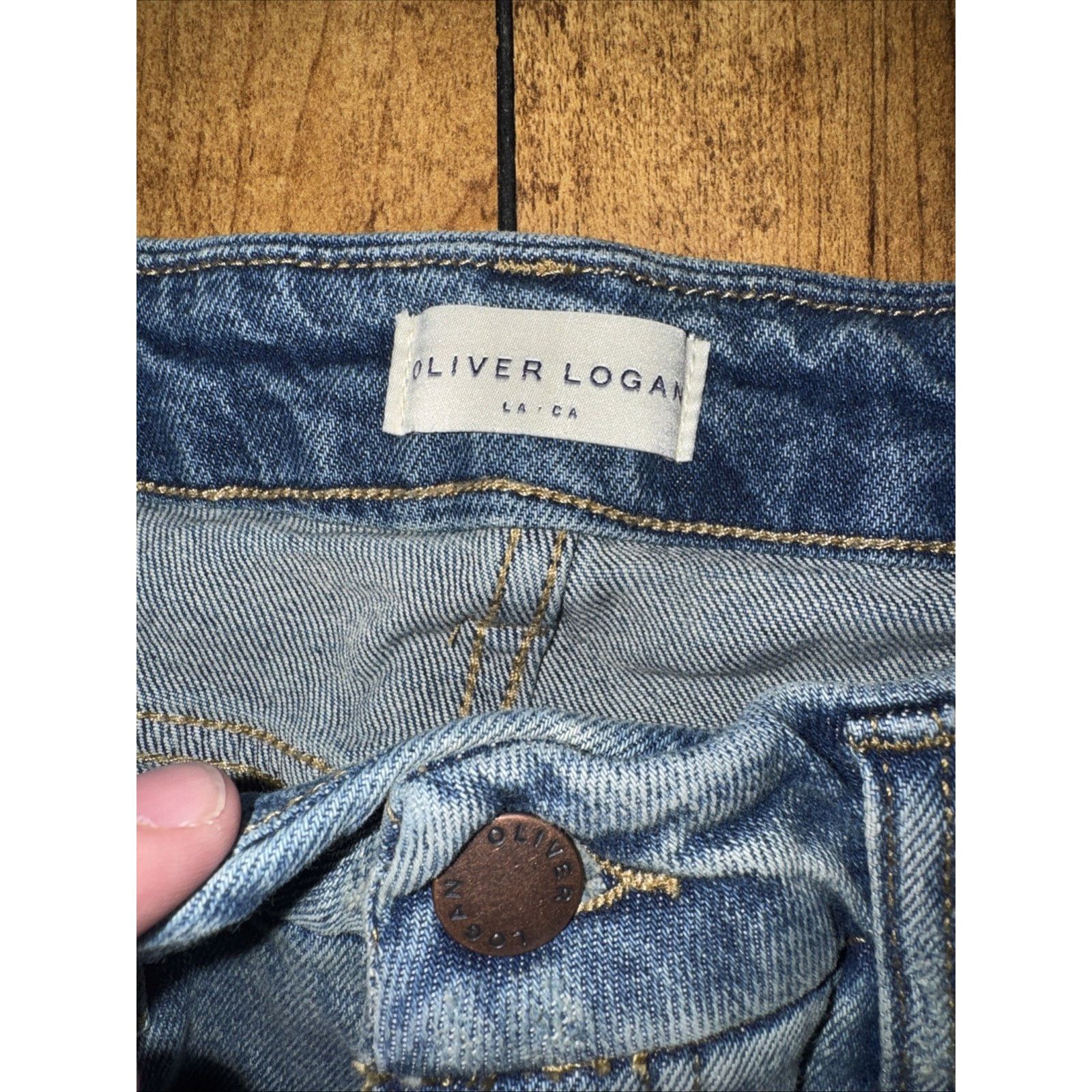 Vintage Oliver Logan Button Fly Jeans Blue 32x31 Flared Size US 32 / EU 48 - 5 Thumbnail