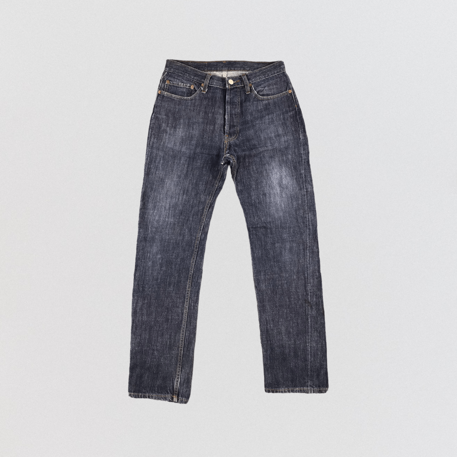 image of 90's Distress Blue Levis 501 Jeans-Jm1572, Men's (Size 30)