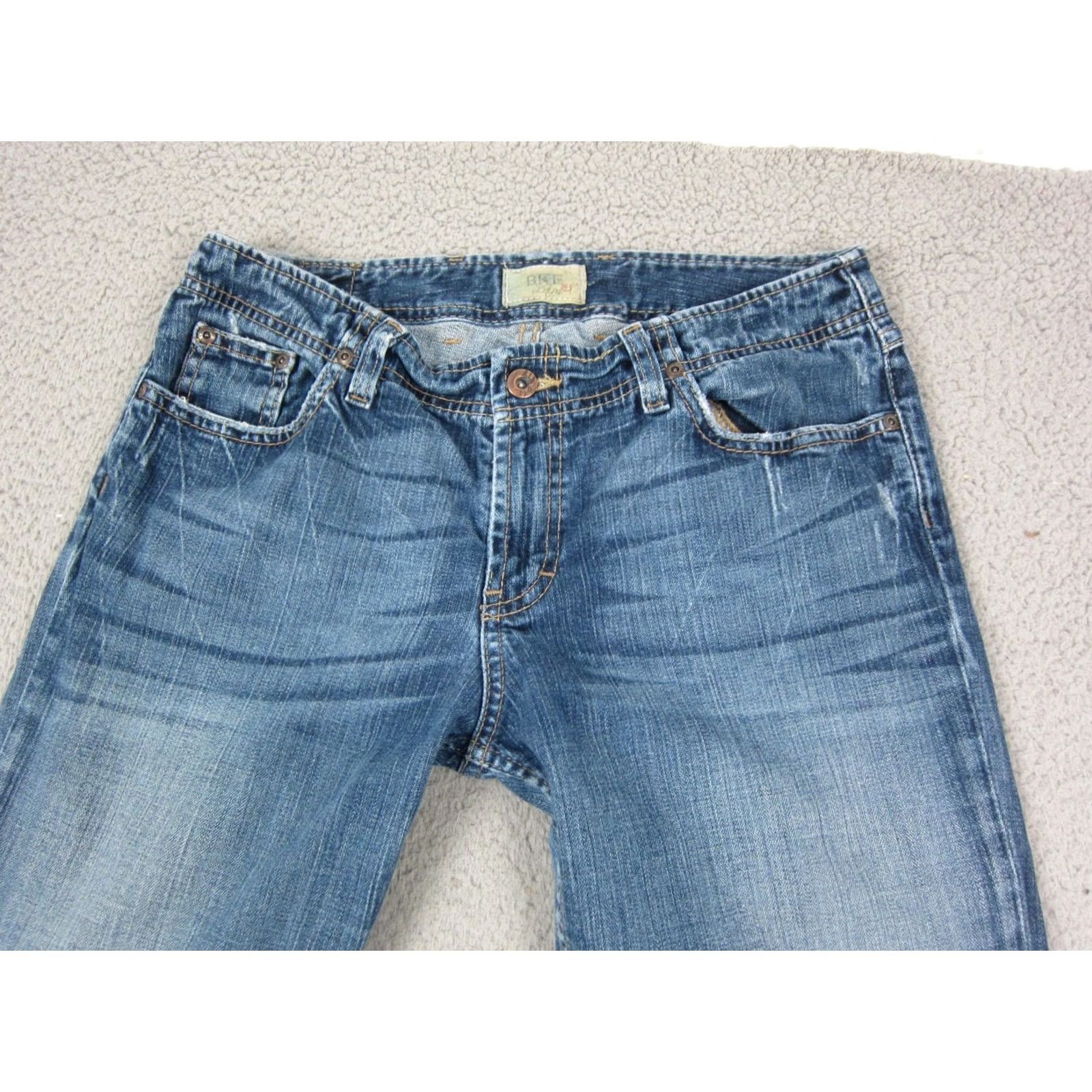 Vintage Buckle BKE Jeans Mens 30 x 33.5 Blue Denim Stretch Straight Leg Medium Wash 90s Retro Size US 30 / EU 46 - 2 Thumbnail