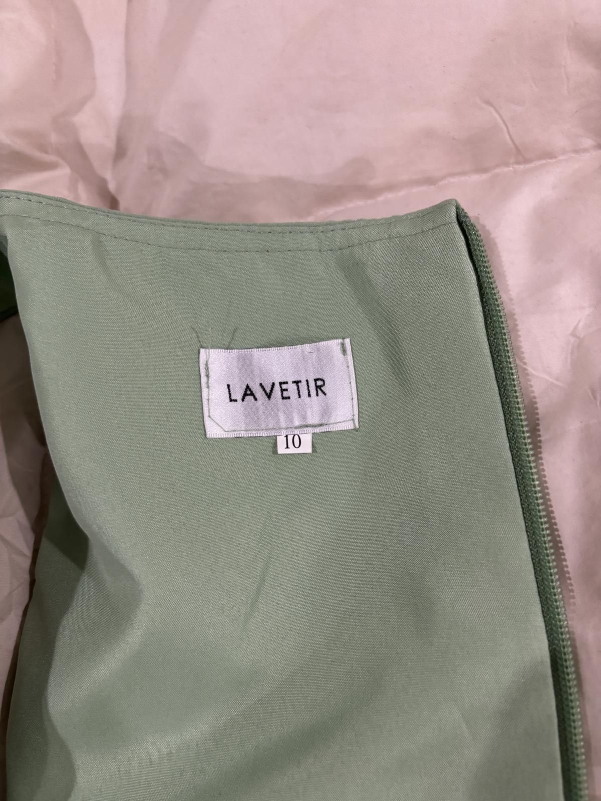 Other 9. Lavetir Women's Size 10 Light Sage Green Midi Dress Size L / US 10 / IT 46 - 5 Thumbnail