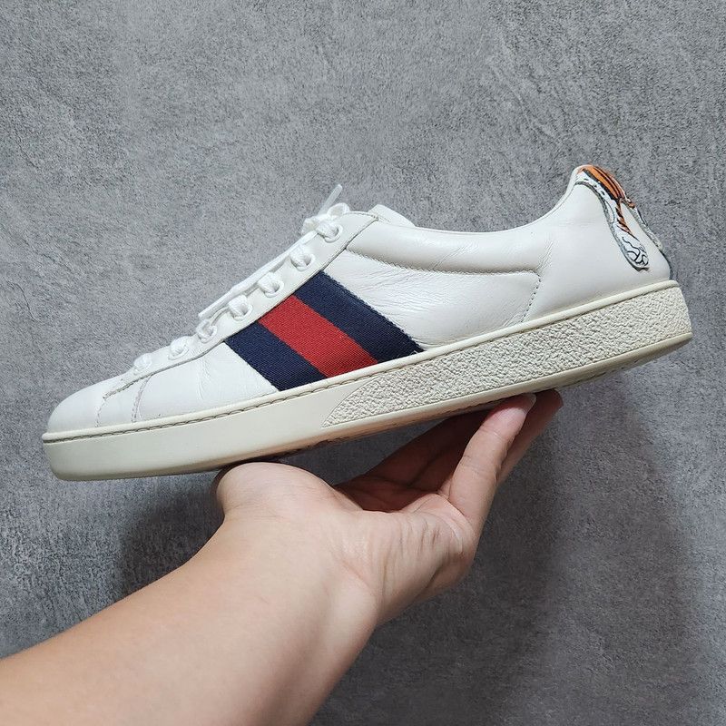 Gucci Gucci Ace Fashion Tiger Graphic Low-Top Sneakers Size US 9.5 / EU 42-43 - 4 Thumbnail