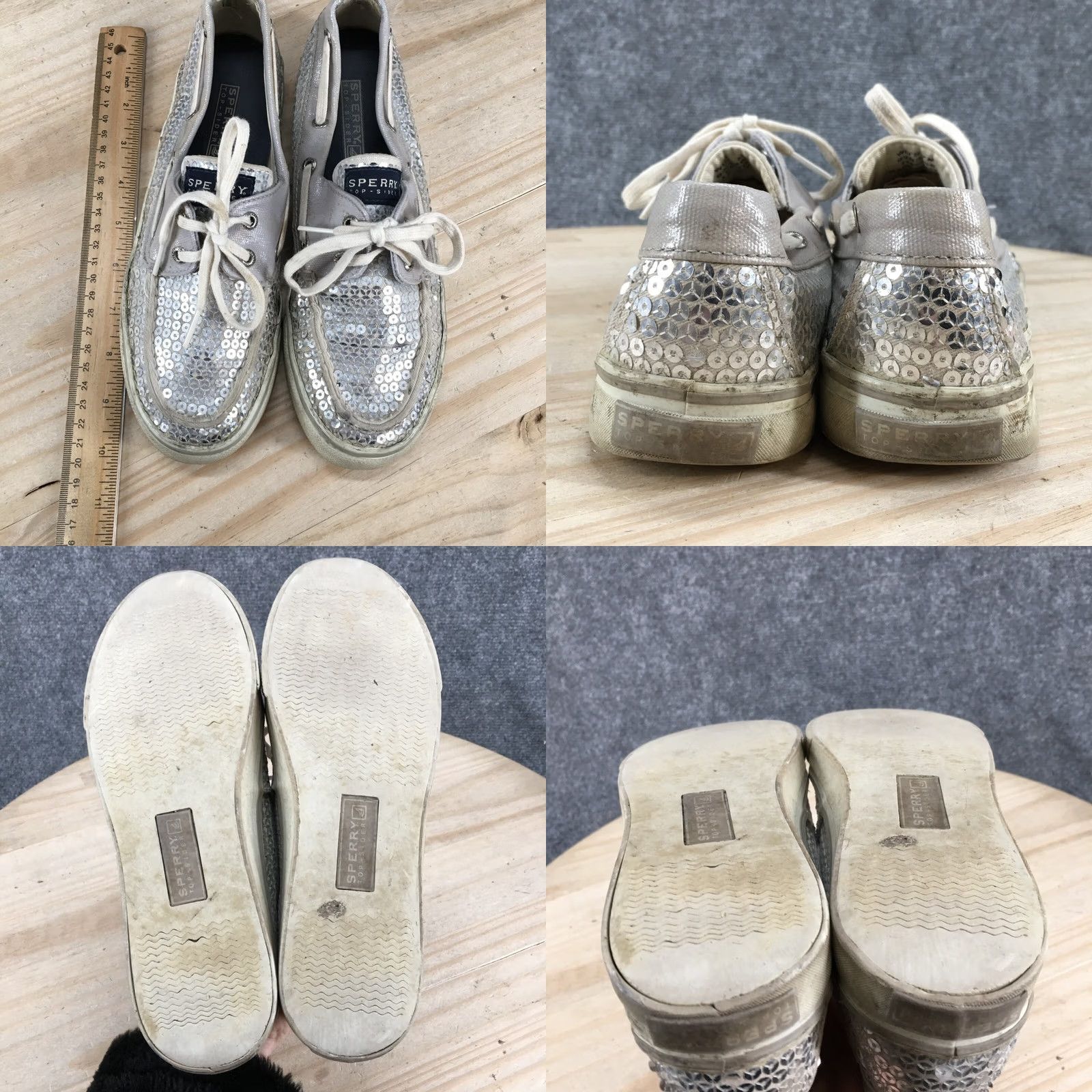 Sperry Sperry Top Sider Boat Shoes Womens 7 M Gray Leather Casual Shoes Size M / US 6-8 / IT 42-44 - 9 Thumbnail