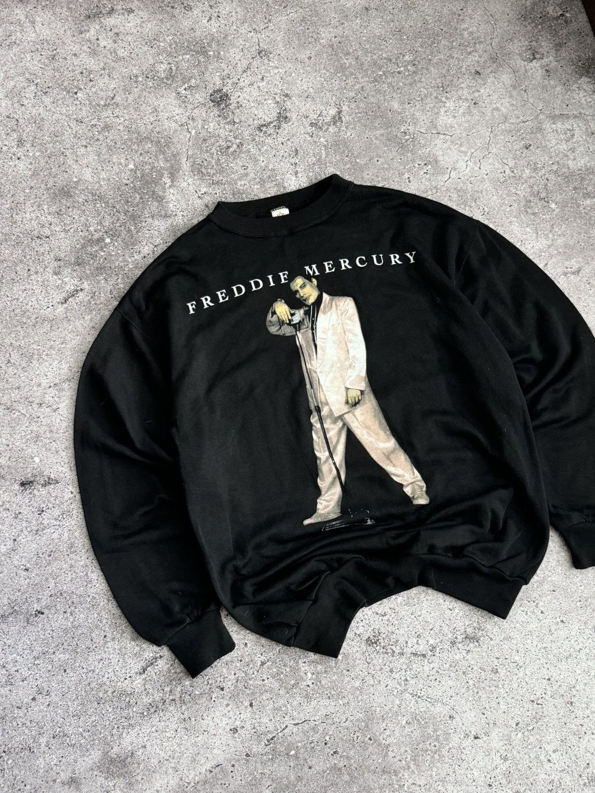Band Tees Vintage Rare 90s Freddie Mercury Sweatshirt Size US L / EU 52-54 / 3 - 3 Thumbnail