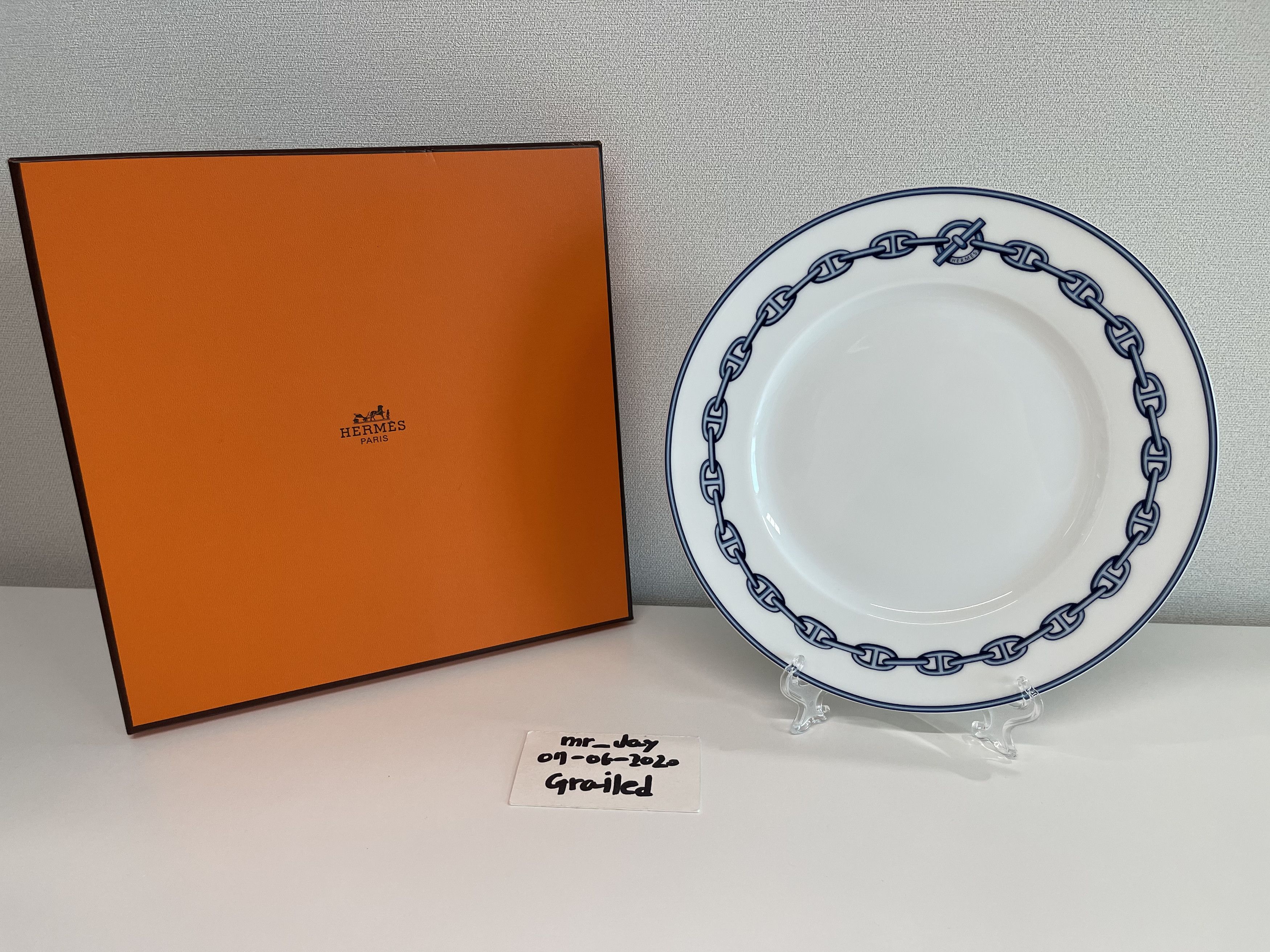 Hermes Hermes Chaine D'Ancre Blue Plate 1P Size ONE SIZE - 5 Thumbnail