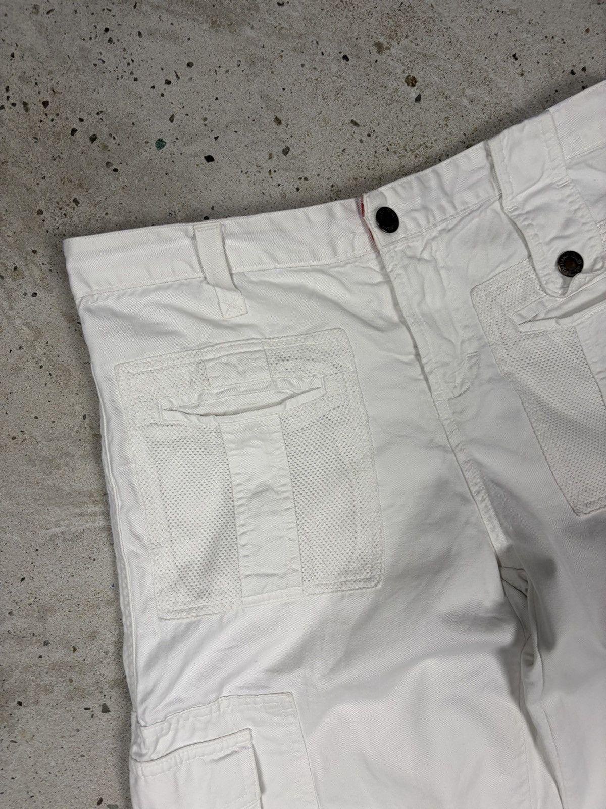 Dolce & Gabbana 2000s Dolce & Gabbana White Baggy Cargo Pants Utility Size 27" / US 4 / IT 40 - 8 Thumbnail