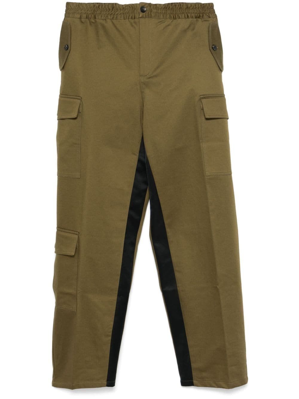Wales Bonner o1mle0825 Roam Cargo Trousers in Khaki Size US 32 / EU 48 - 1 Thumbnail