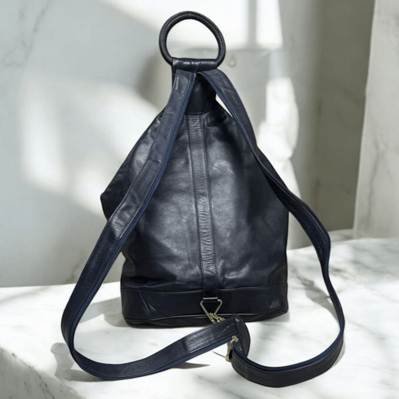 Bally Vintage Bally 2 Way Leather Backpack Size ONE SIZE - 3 Thumbnail