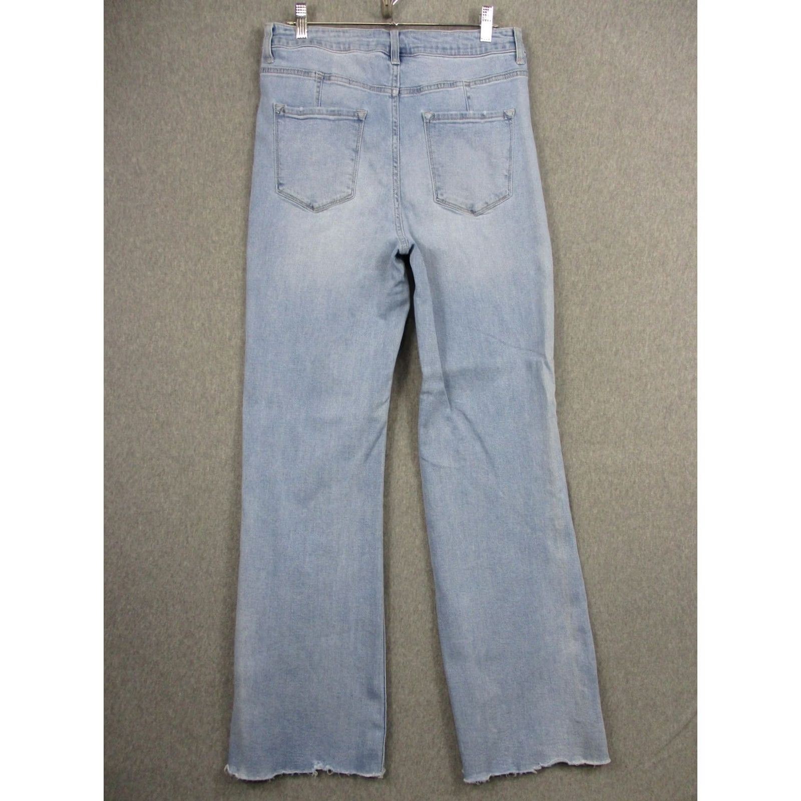 Vintage Vervet Blue Jeans Womens 30 High Rise Bootcut Light Wash Stretch Raw Hem VT838 Size 30" / US 8 / IT 44 - 6 Thumbnail