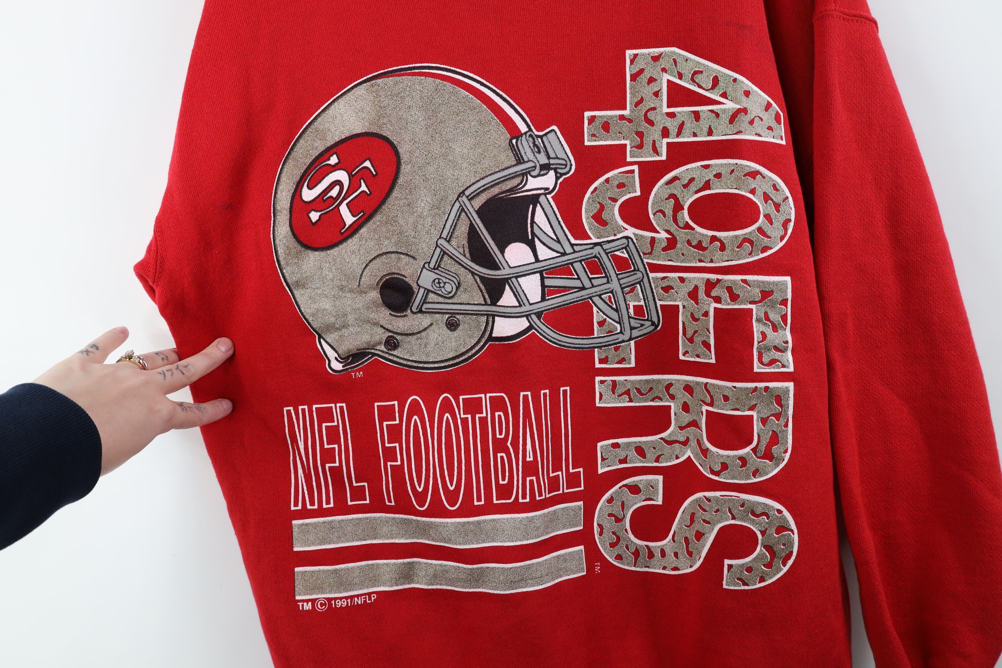 Vintage Vintage 90s San Francisco 49ers Football Crewneck Sweatshirt Size L / US 10 / IT 46 - 5 Thumbnail