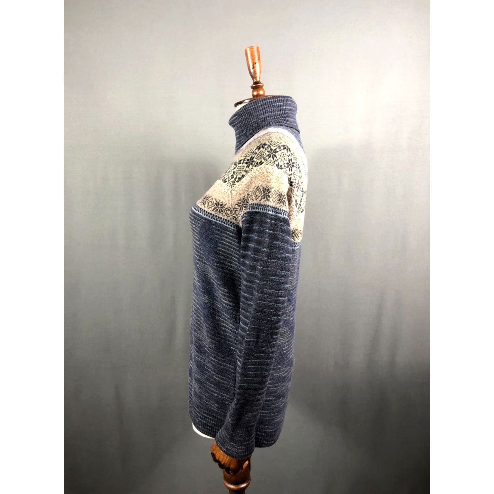 Missoni Missoni Sweater Wool Blue Roll Neck Women's Size 50 Patterned Ribbed Neck Long Sleeve Pullover Striped Knit Vintage No Size XL / US 12-14 / IT 48-50 - 2 Thumbnail