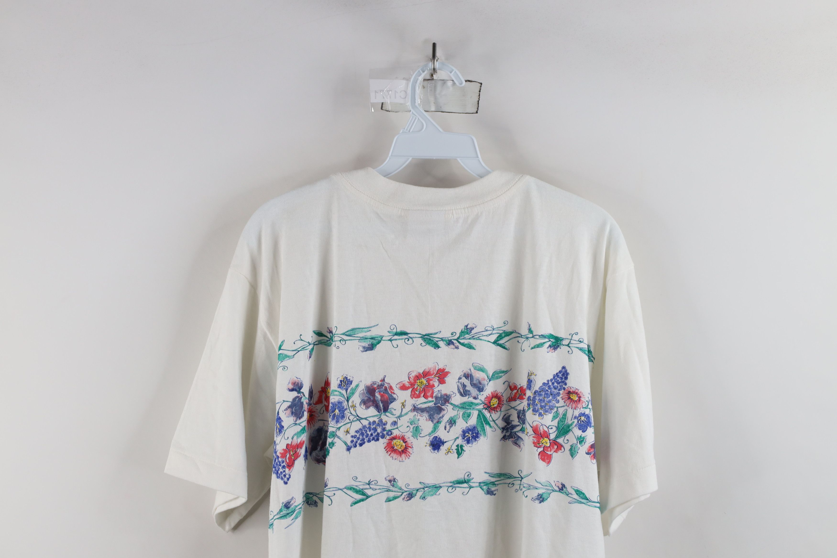 Vintage Vintage 90s Streetwear Floral Nature Short Sleeve T-Shirt Size M / US 6-8 / IT 42-44 - 9 Thumbnail