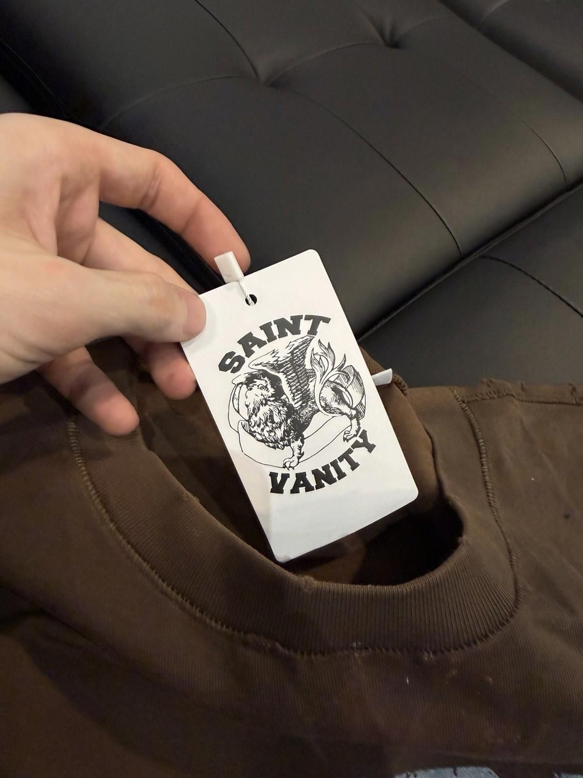 Saint Vanity Size L - Saint Vanity T-shirt 2025 Brown Authentic (NEW) Size US L / EU 52-54 / 3 - 9 Thumbnail