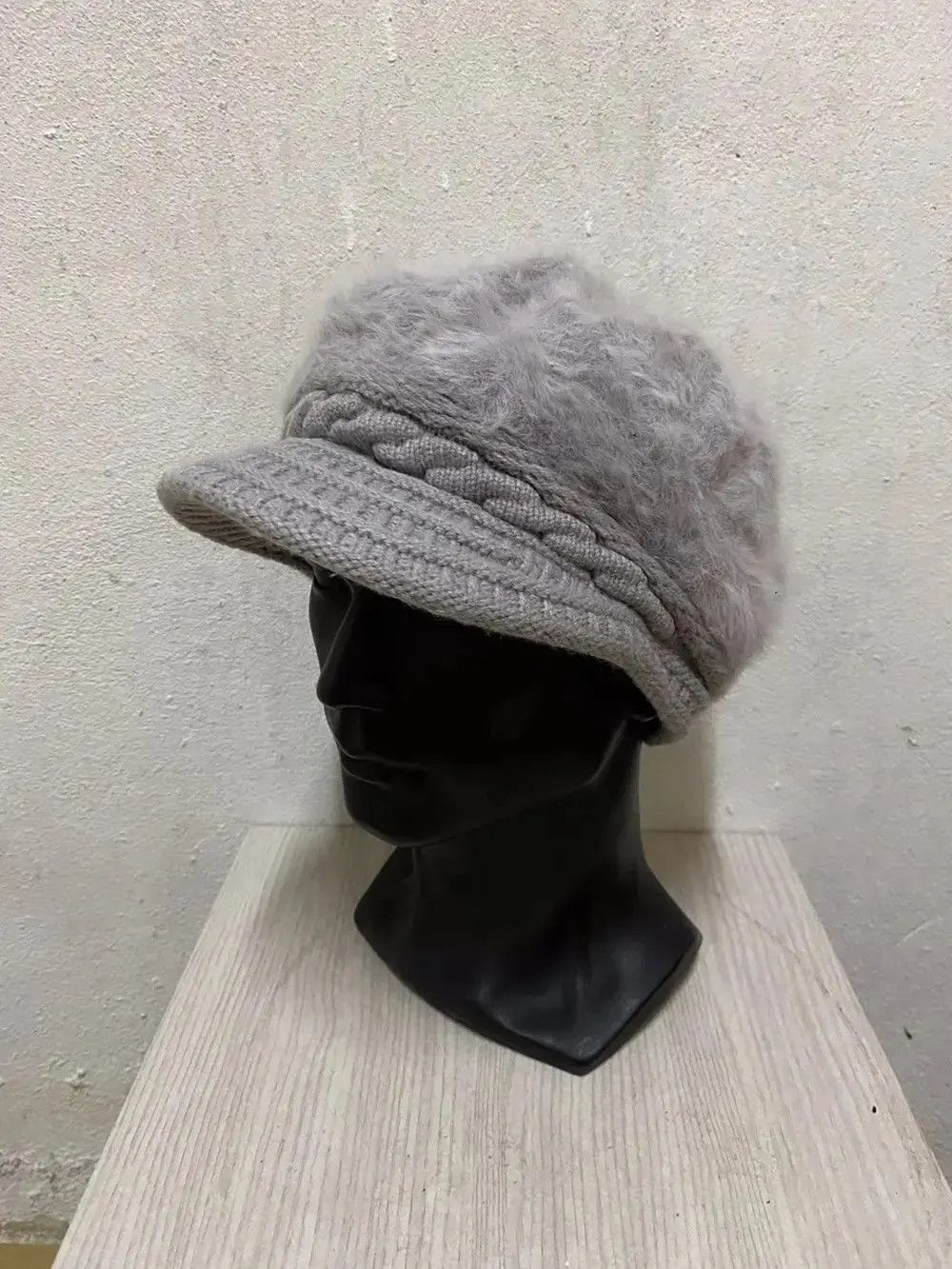 Japanese Brand Fur Fleece Visor Japanese Brand Beanie Hat Size ONE SIZE - 2 Thumbnail
