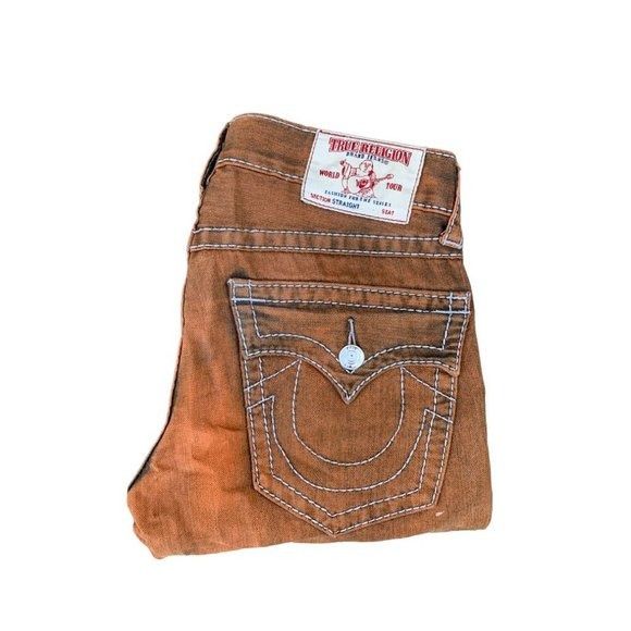 True Religion Rare True Religion Jeans Size 30 STRAIGHT Orange