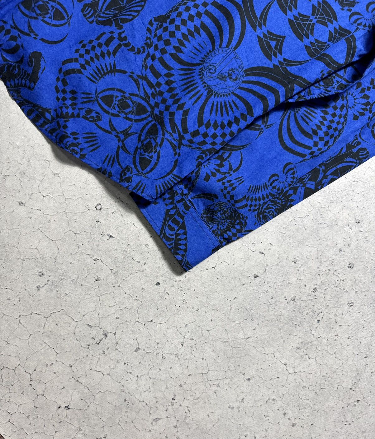 Versace Versace Jeans Luxury Button Up Shirt Size XL Blue Size US XL / EU 56 / 4 - 4 Thumbnail