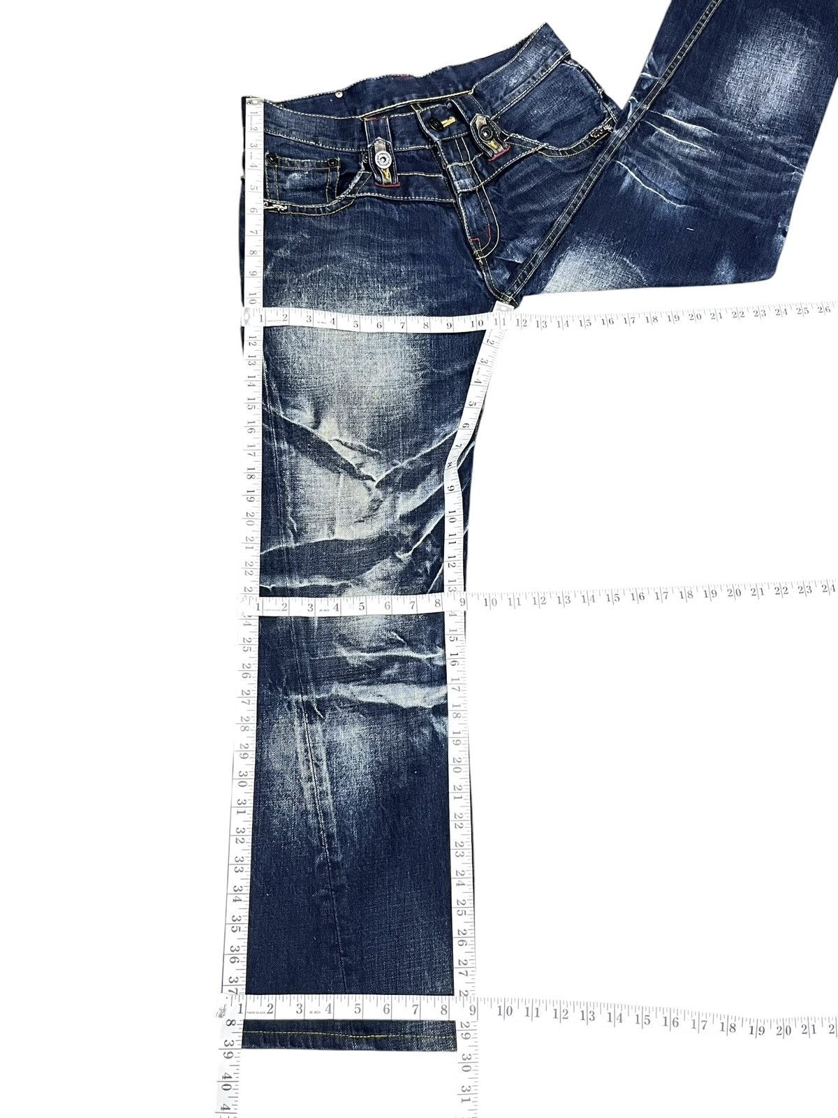 Army Of Me FYE🔥VINTAGE Army Of No! Double Waist Jeans Tornado Mart Era Size US 30 / EU 46 - 13 Thumbnail
