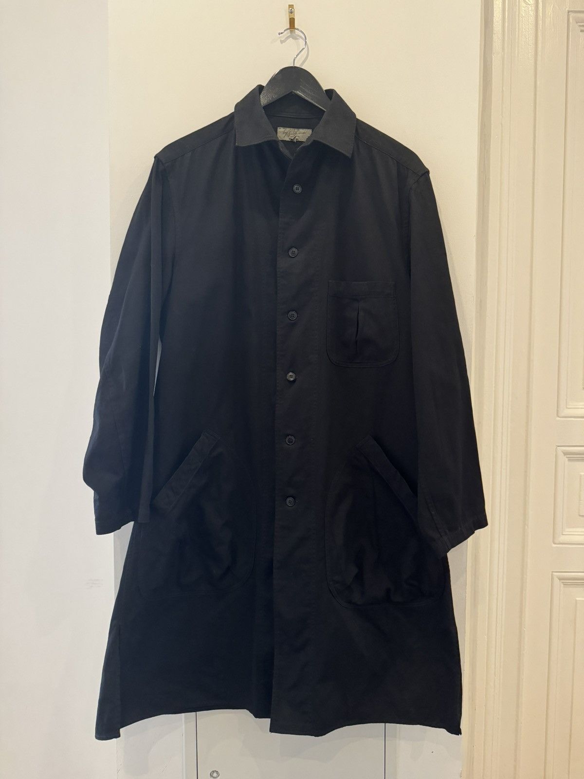 Yohji Yamamoto YYPH long cotton button front work jacket Size 2 Size US S / EU 44-46 / 1 - 1 Thumbnail
