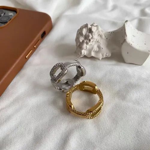 Designer × Vintage Retro diamond ring Size ONE SIZE - 3 Thumbnail