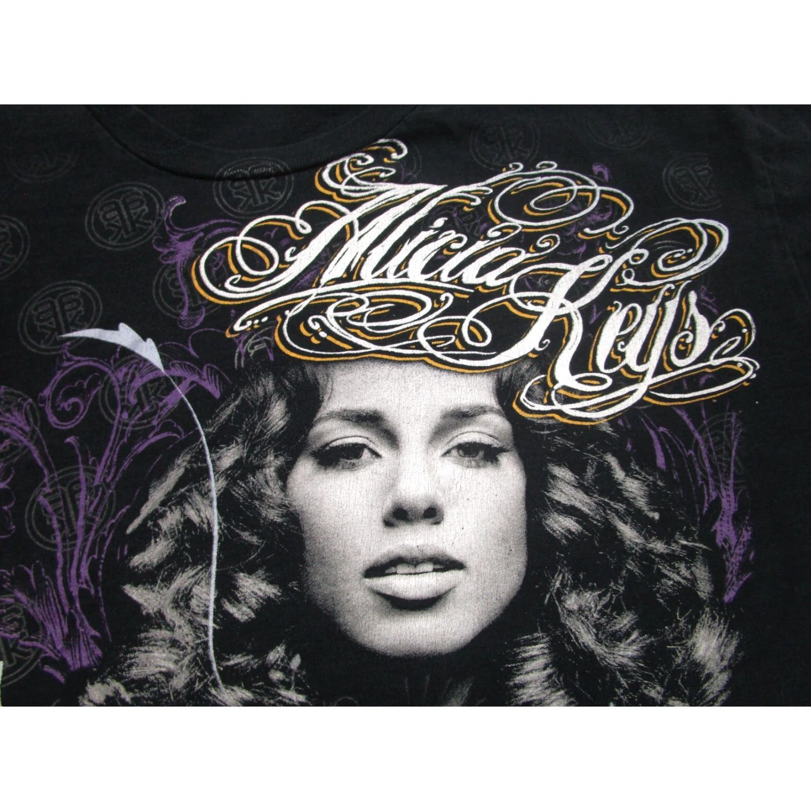 Gildan VINTAGE Gildan Alicia Keys Music Tour T-Shirt Mens Large Black Graphic Print 2000s Rock Goth Grunge Size US L / EU 52-54 / 3 - 4 Thumbnail