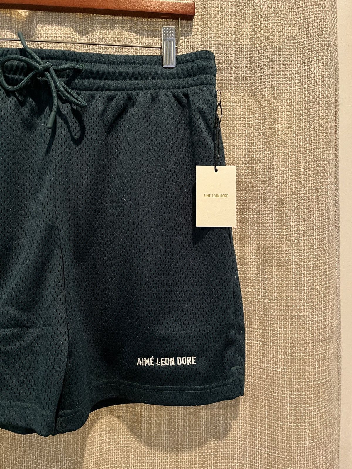 Aime Leon Dore Aime Leon Dore Botanical Green Mesh Gym Shorts Size US 31 - 2 Thumbnail