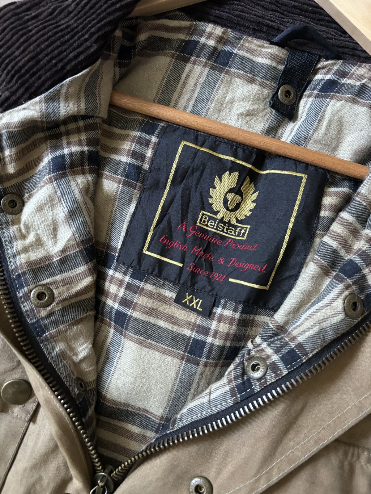 Belstaff × Vintage Belstaff jacket Vintage Gold Label Wax parka Size US XXL / EU 58 / 5 - 8 Thumbnail
