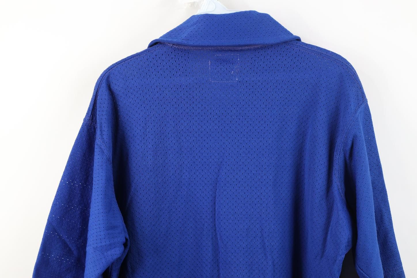 Vintage Vintage 50s Mesh 1/4 Zip Jersey Collared Polo Shirt Blue USA Size US XL / EU 56 / 4 - 12 Thumbnail
