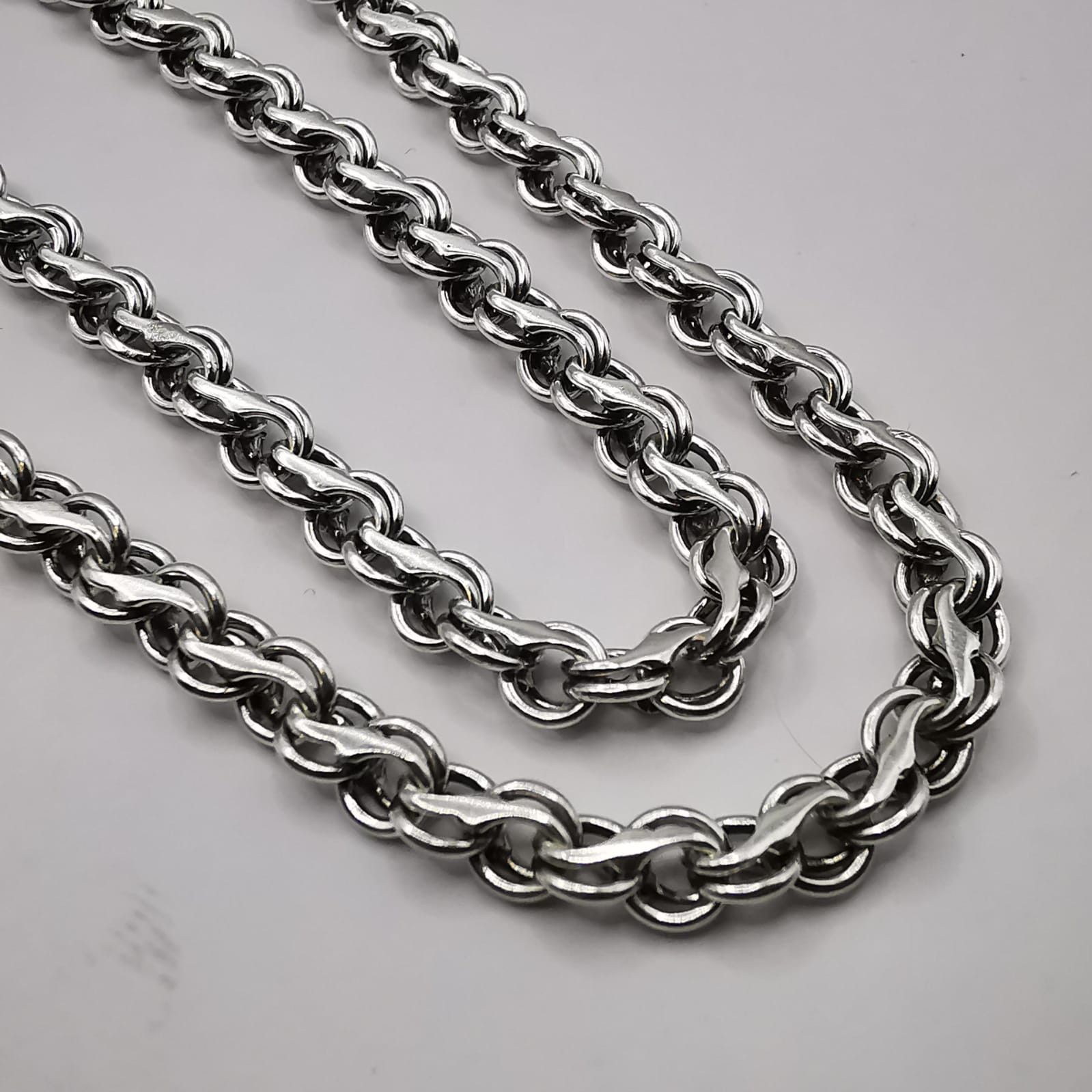 Sterling Silver Vintage Jewelry Chain, 925 Sterling Silver, Signed , 24,70g Size ONE SIZE - 5 Thumbnail