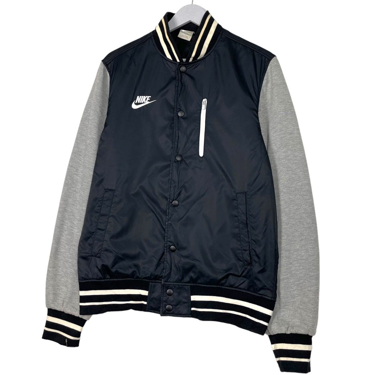 Nike 💥NIKE Y2K SNAP VARSITY JACKET Size US L / EU 52-54 / 3 - 2 Thumbnail