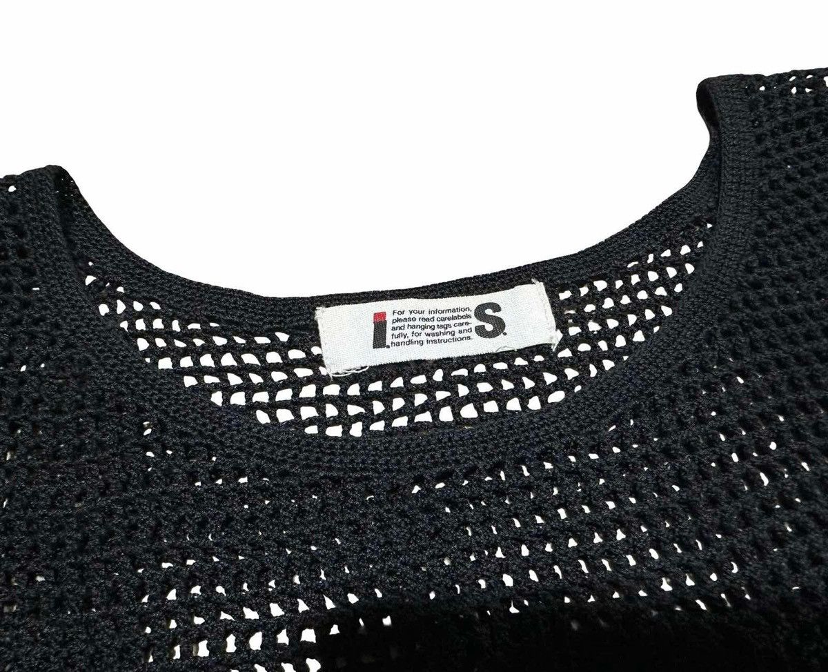 Issey Miyake 🔥Vintage IS Issey Miyake Cropped Mesh Tank Top Size US XS / EU 42 / 0 - 4 Thumbnail