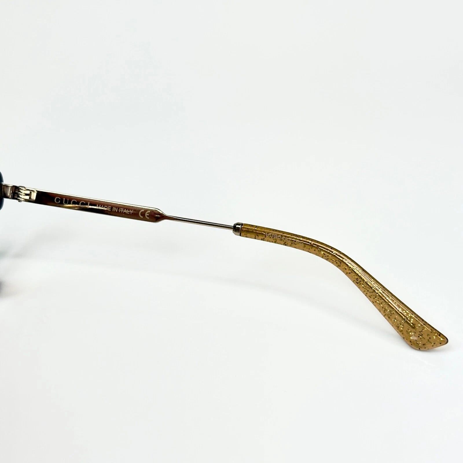 Gucci GUCCI GG0284O 0284 Web Stripe Gold Optical Eyeglasses 001 Size ONE SIZE - 4 Thumbnail