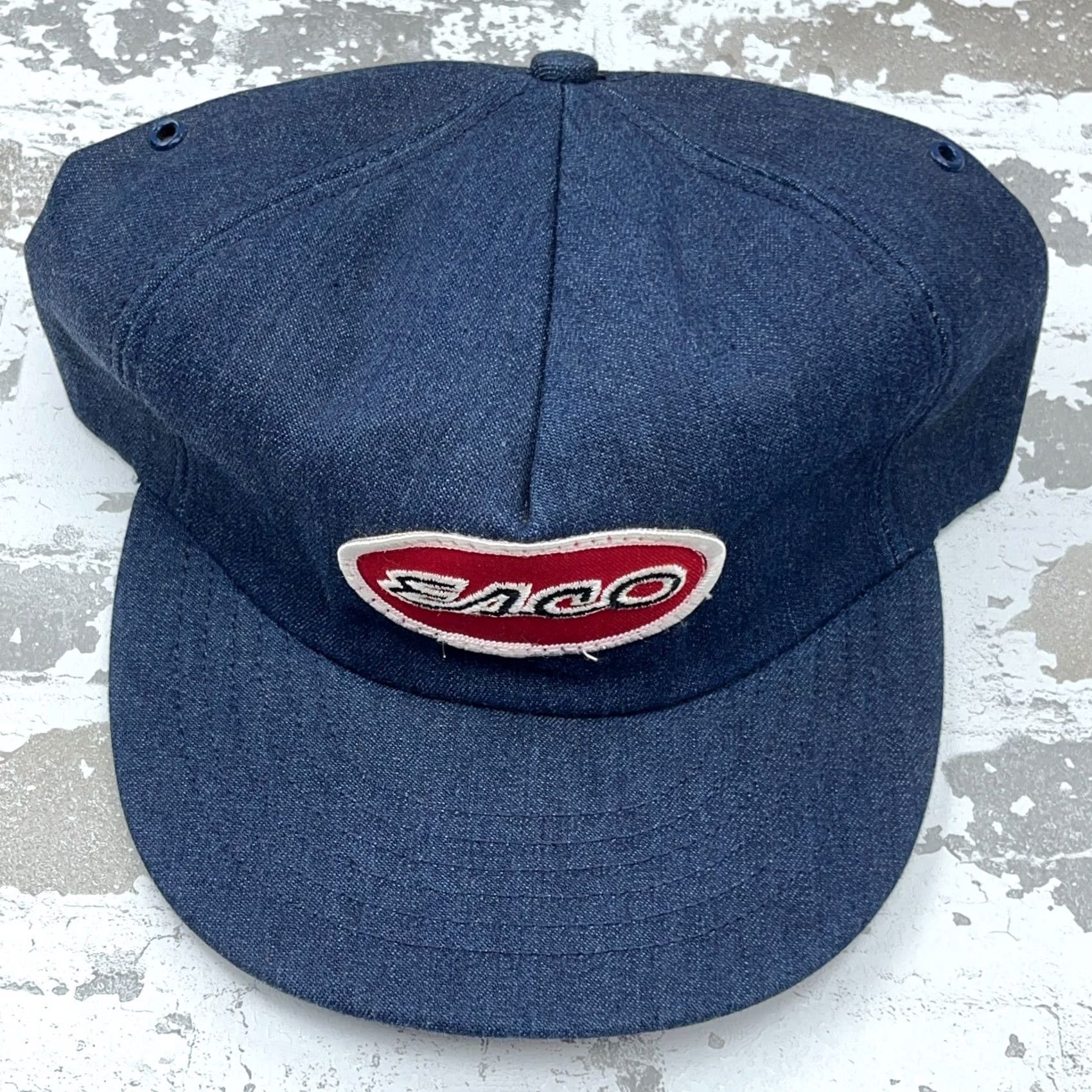Vintage VINTAGE Ownco Trucker Hat Cap One Size Blue Denim 80s 90s USA USA Made Adjusta ble Snapback Men Size US 35 - 3 Thumbnail