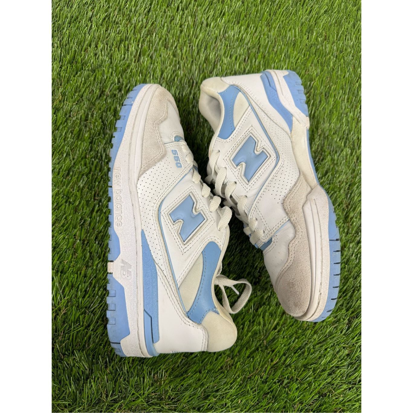New Balance Size 8 - New Balance 550 White Blue Haze UNC OG box Fire Size US 8 / EU 41 - 5 Thumbnail