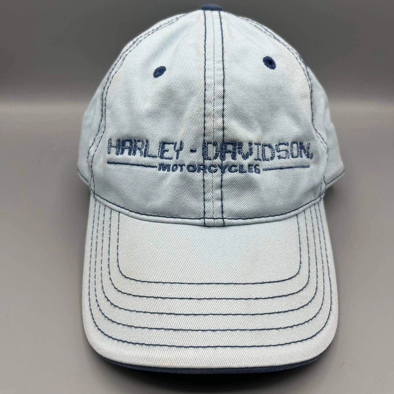Harley Davidson Harley Davidson Motorcycles Embroidered Strap Back Cotton Size ONE SIZE - 1 Thumbnail