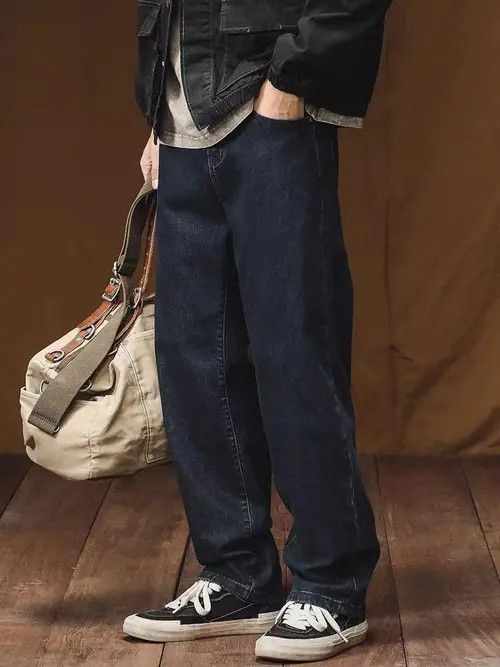 Japanese Brand Hirose x Itou High Street Vintage Loose Jeans Blue Size US 31 - 8 Thumbnail