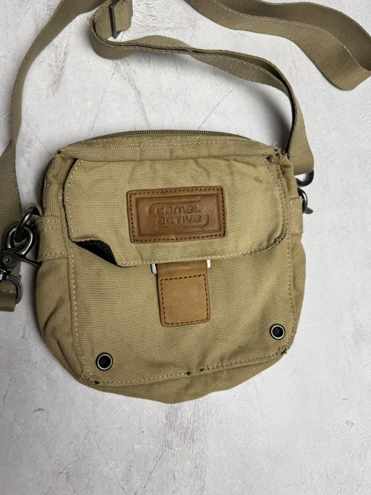 Camel Camel Active Crossbody Bag Khaki Vintage Size ONE SIZE - 4 Thumbnail