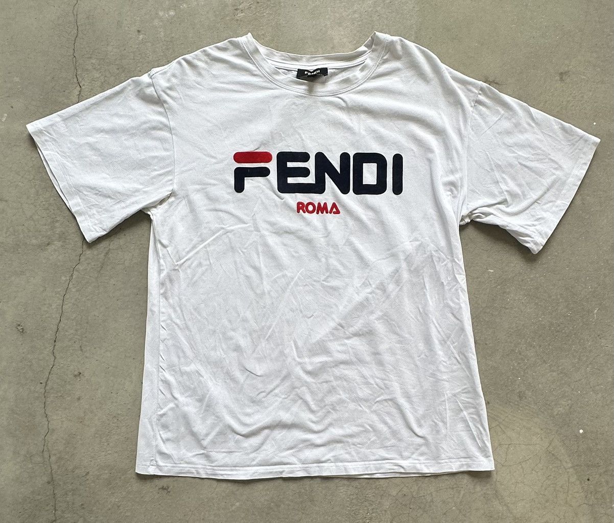Fila FENDI ROMA FILA SPELLOUT TEE Size US M / EU 48-50 / 2 - 1 Thumbnail
