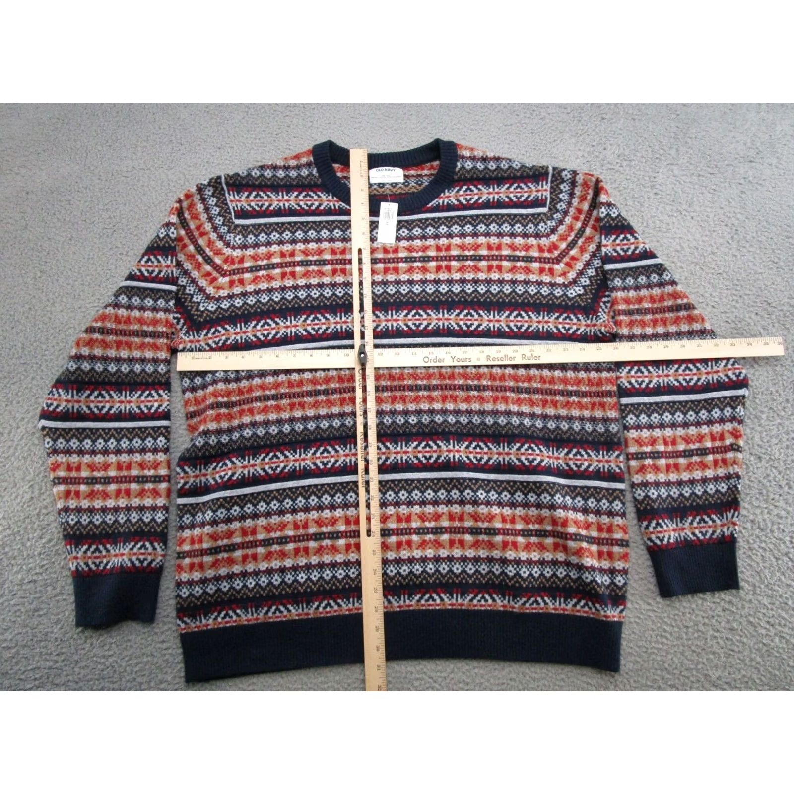 Old Navy Old Navy Striped Knit Pullover Sweater 2XL Tall Womens Polyester Multicolor Size XXL / US 16-18 / IT 52-54 - 5 Thumbnail