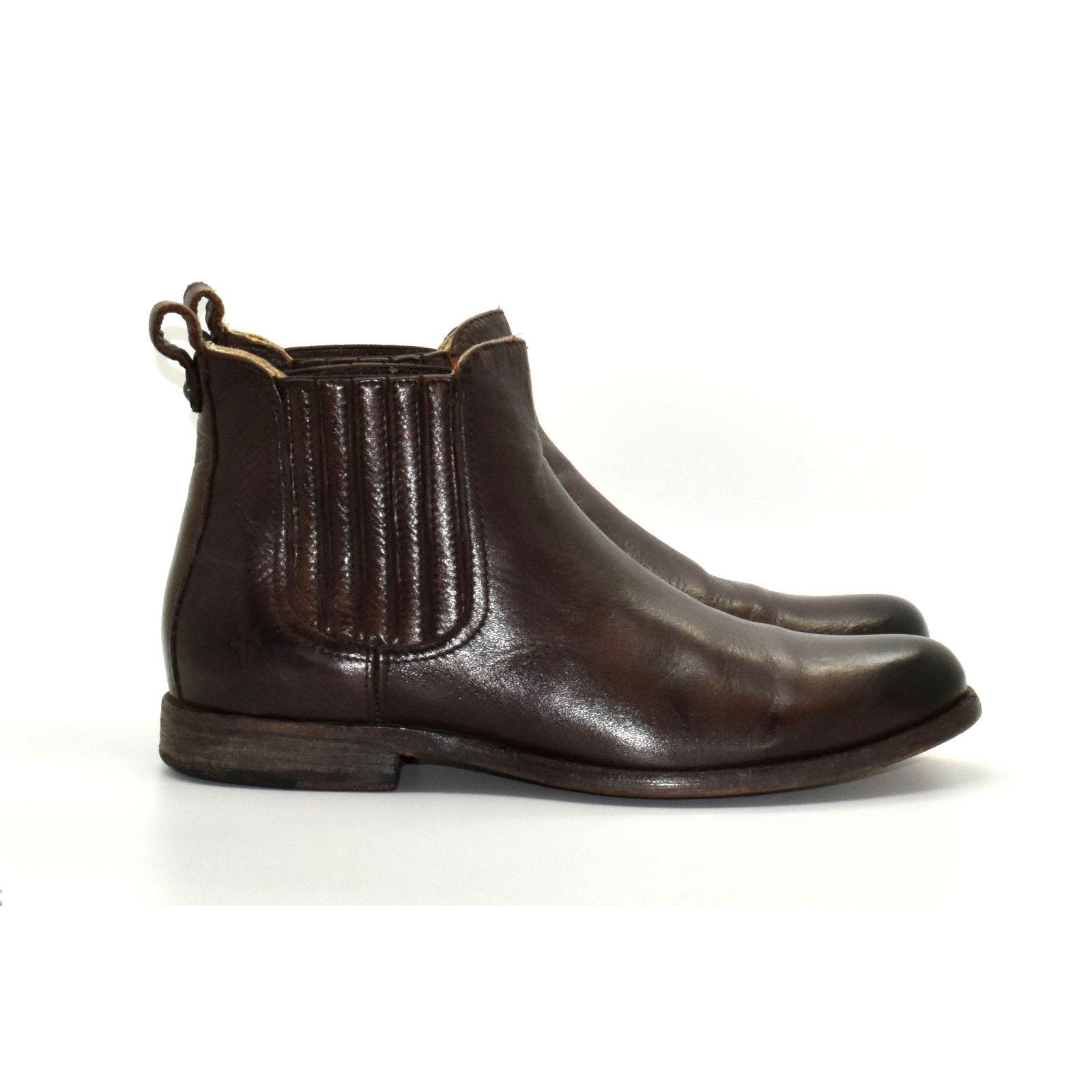 Frye FRYE Phillip Brown Leather Pleated Chelsea Ankle Boots 9.5B Size US 9.5 / IT 39.5 - 2 Thumbnail
